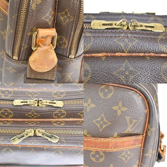 Authentic LOUIS VUITTON Reporter GM Crossbody Shoulder Bag Monogram Leather - Picture 4 of 16